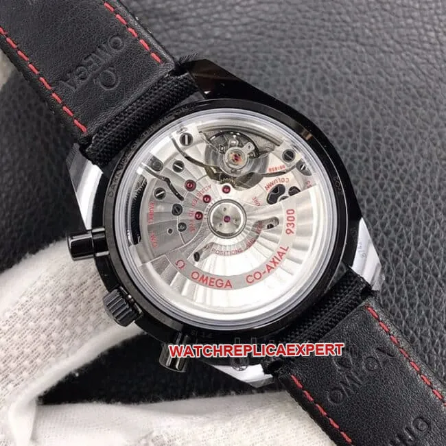 Omega Top Watch Speedmaster 311.92.44.51.01.005 Dark Side of the Moon Ceramic Matte Leather Strap Photo
