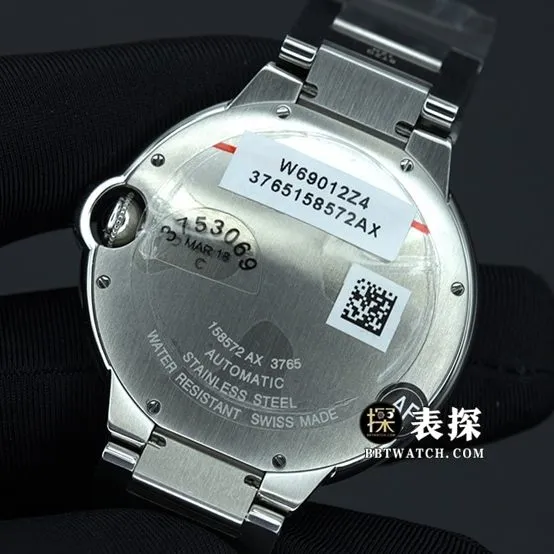AF FactoryCartier blue balloon top-tier watch men's white dialsteel bracelet picture and price front live photo