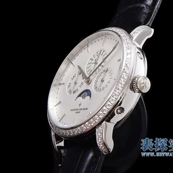 top-tiersuper cloneVacheron Constantin Heritage Series White Steel Perpetual Calendar Men's Mechanical Watch Price