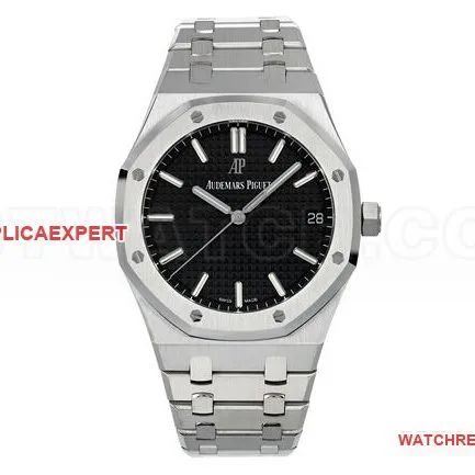 collectible watch ZF FactoryRoyal OakAudemars Piguetblack dial15500braceletlive photos