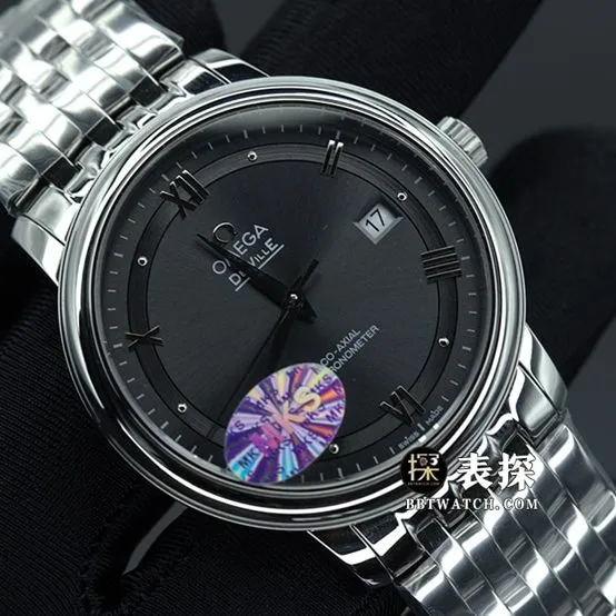 MKS FactoryOmega Diefei top-tier watch men's gray plate steel bracelet model pictures and prices caseback live photo