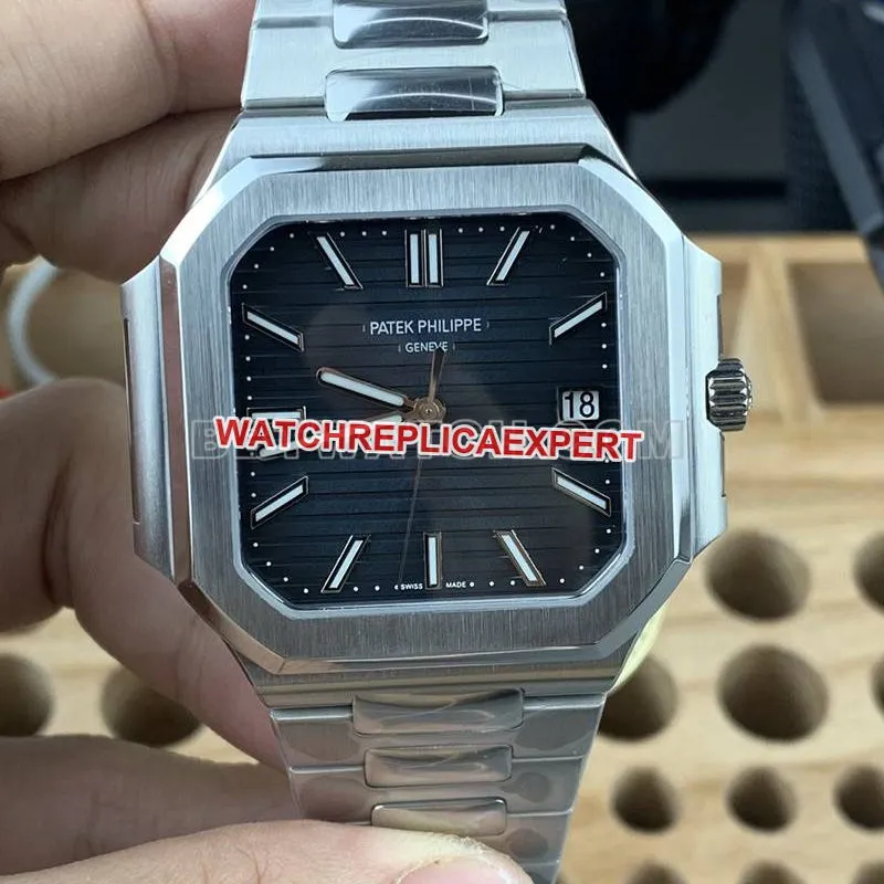 Patek Philippe watch PPF FactoryCubitusblack dial45MMsteel bracelet model 5821clasplive photos