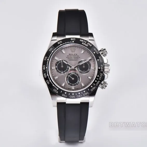 Factory C Rolex Daytona cement gray rubber model M116519ln-0027 front live photo