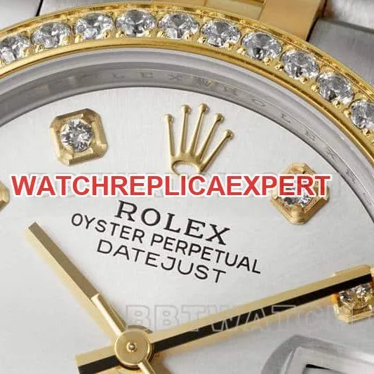 ARF FactoryRolex log top-tier 1:1high-quality high plate diamond bezel31mm intergold five-lattice chain link278383front live photo
