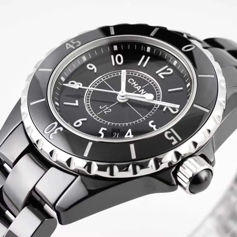 Chaneltop-tierhigh-quality watch J12 series ladies quartz watch back cover picture