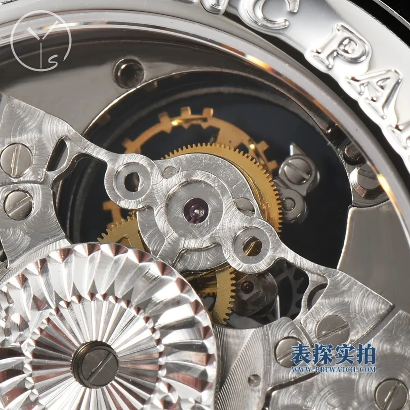 Top YS Blancpain Upgrade Classic Series Black Disc Tourbillon Men's Mechanical Watch Movement