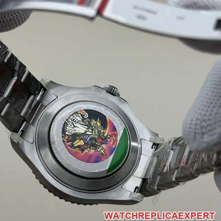 CleanRolex Yacht-Mastersuper cloneblack dialtitanium226627front live photo