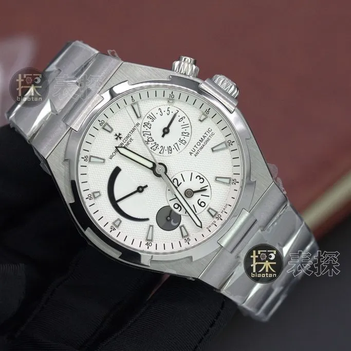 TWA factory travels all over the world Vacheron Constantin1:1replica watch lumechronographwhite dialsteel braceletclasp picture