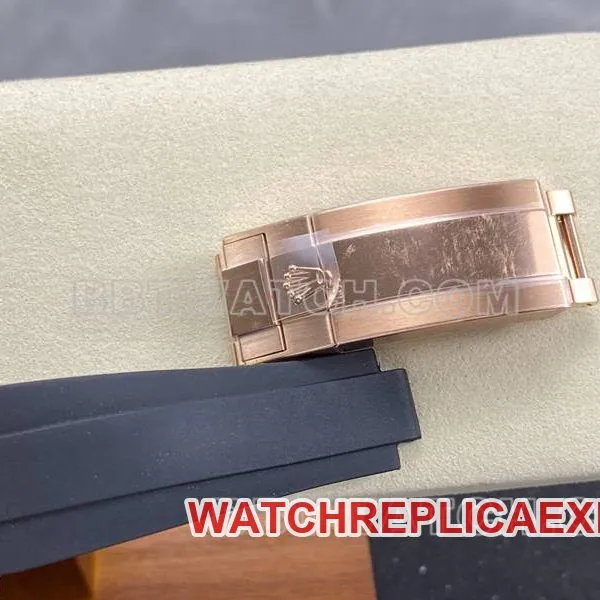 Rolextop-tier watch ARF FactoryDaytonablack dialrose gold4131 rubber caseback live photo