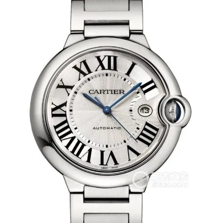 AF factory blue balloon Cartier collectible watches silver white disk blue needle steel strap models W6920071