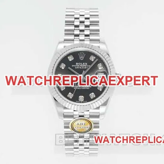 ARF FactoryRolex log 1:1super cloneblack dial31mm five grid link 278274front live photo