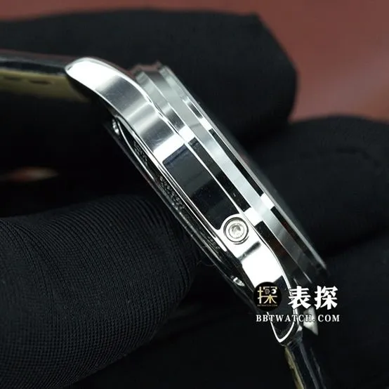 AG Master Jaeger-LeCoultre1:1replica watch silver gray plate moon phaseleather strap model 1258420 overall live photos