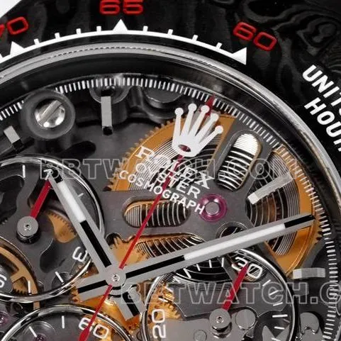 top-tier watch TWF factory Rolex Daytona carbon fiber modified custom red bracelet live photos