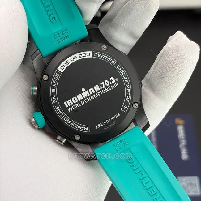 top-tier watch original Breitling professional gray plate blue green bracelet quartz movementclasplive photos