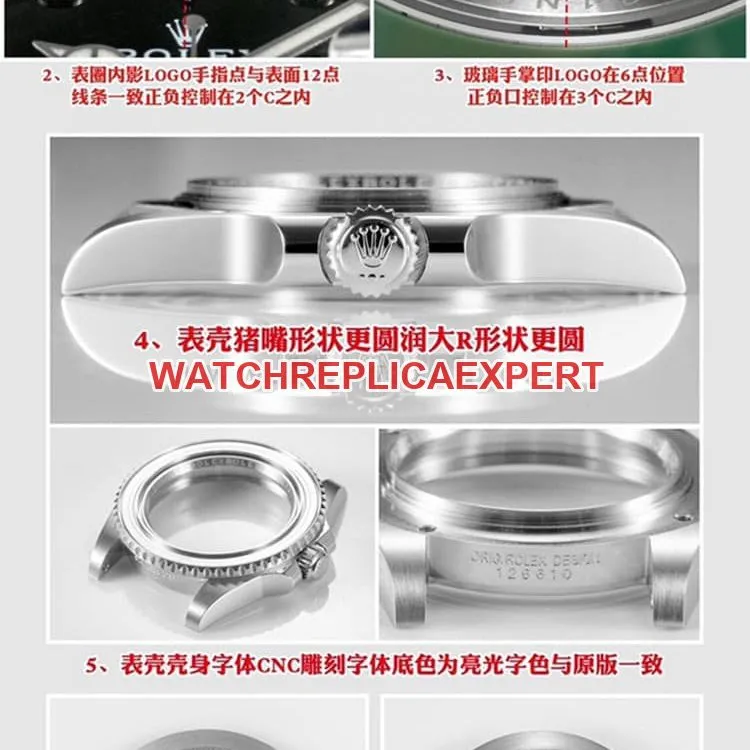 Evaluation of the difference between RFRolexSubmarinertop-tier and genuine. Comparison chart that shocked the market.