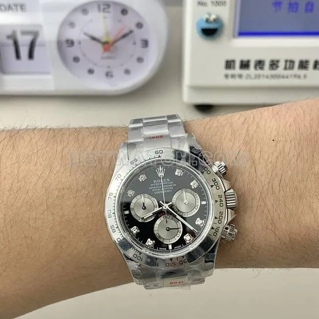 top-tier watch RolexQF factory Daytonablack dial4131 mechanical braceletlive photos