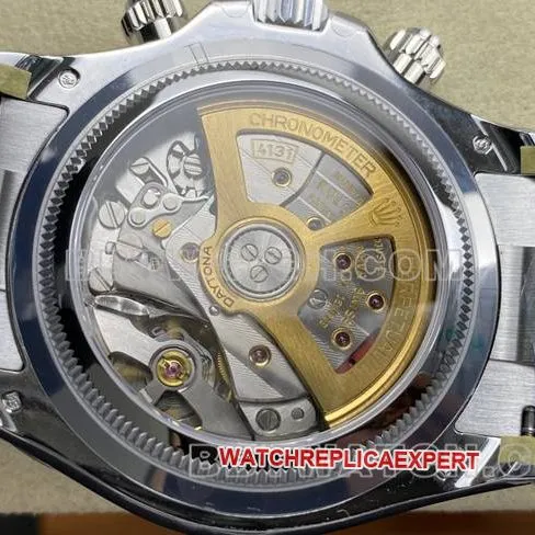 1:1replica watch UFO factory DaytonaRolex ice blue diamond 4131 mechanical weight live photos