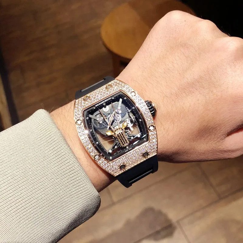 Richard Mille Watch RichardMille Gypsophila Series Men's Mechanical Watch Front View