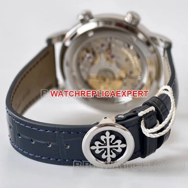 top-tier watch super complication timepiece PPF FactoryPatek Philippeblue dial6102caseback live photo