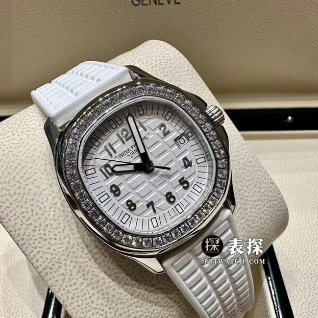 MMA factory Patek Philippe5067Asuper watch ladies white dial rubber model picture and price front live photo
