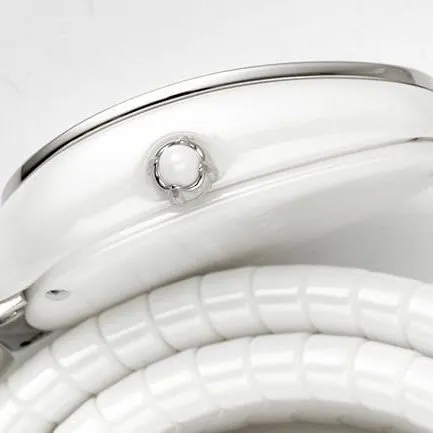 BV factory top-tier watch Bvlgari ladies white dialceramic quartz watch back cover picture
