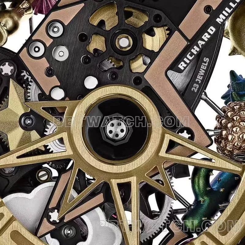 Richard Mille men's top-tier 1:1super smiley tourbillon white shell yellow leather strap model RM 88front live photo
