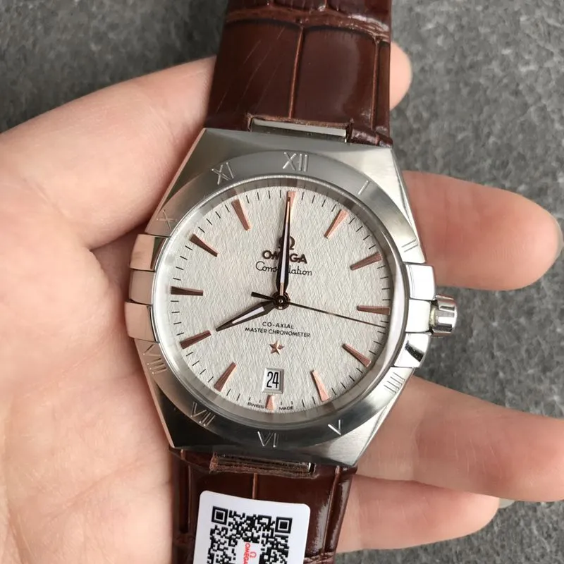 Omega Top collectible watches Fifth Generation Constellation Series Men's Mechanical Watch Front View