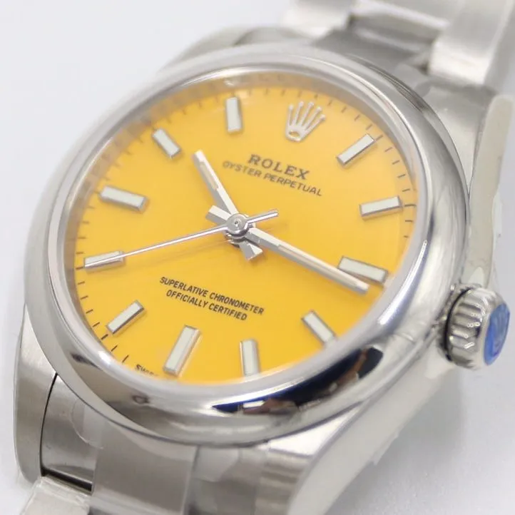 Rolex classic watch, ew Oyster Perpetual watch, front live photo