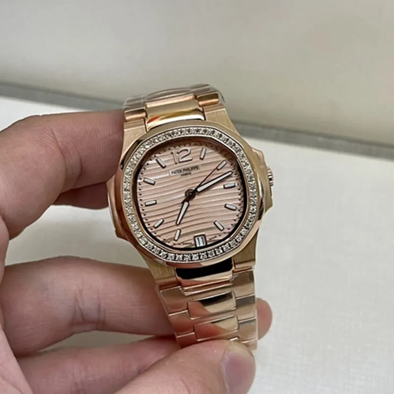 top-tier watch Patek Philippe Nautilus women's watch side view