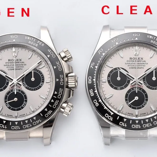 Factory C Rolextop-tier watch Daytona cement gray 126519 genuine and fake comparison evaluation appearance live photos
