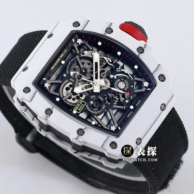 BBR RM 35-01Richard Mille1:1replica watch men's black dial black Velcro braceletcaseback live photo