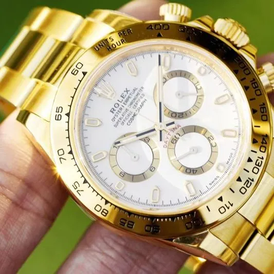 Rolexreplica watch Cosmograph Daytona all gold series watch front view