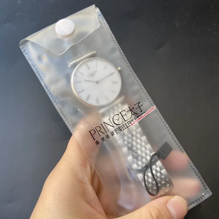 Top-tier watch Longines couple watch white dialsteel bracelet Jialan series watch back cover picture