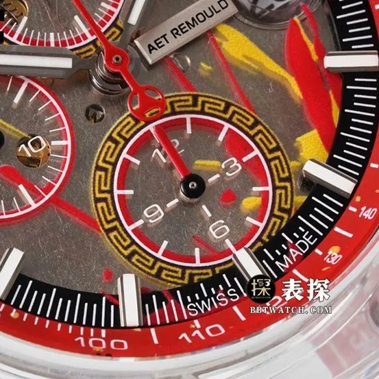 apf offshore watch,APF offshore Audemars Piguet1:1replica watch Spartan red warrior rubber model side live photo