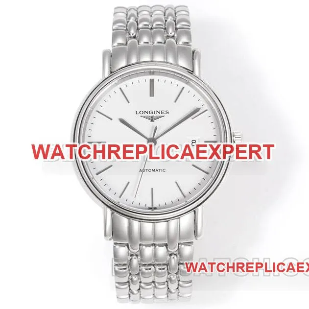 Longines collectible watch XC factory elegant 40mm white dialL888 mechanical movementsteel bracelet model front live photo