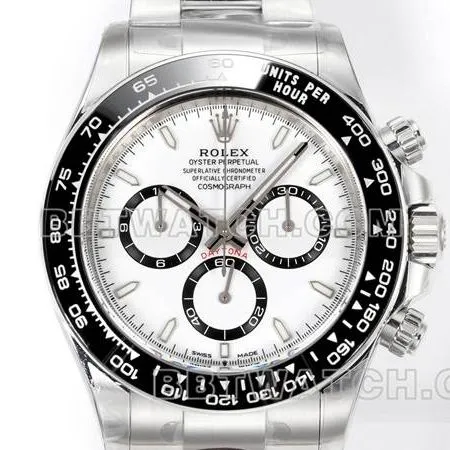 1:1replica watch JF factory Rolex Daytonawhite dial4131 mechanical 40mm front live photo
