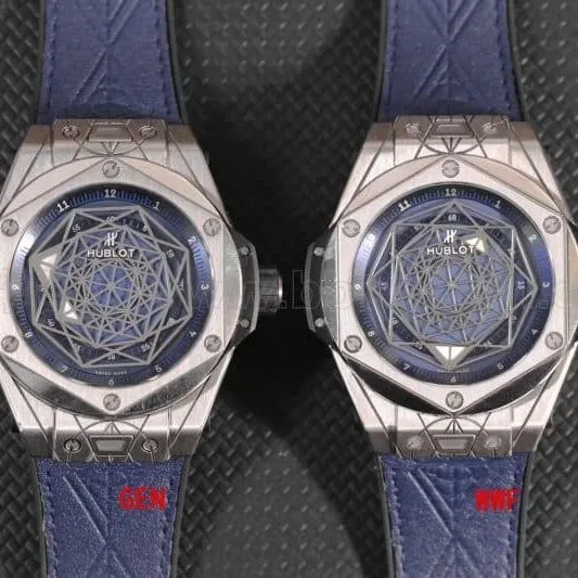 Hublot Tattoo Titanium Blue Watch Review - Unique Aesthetic Detailed View