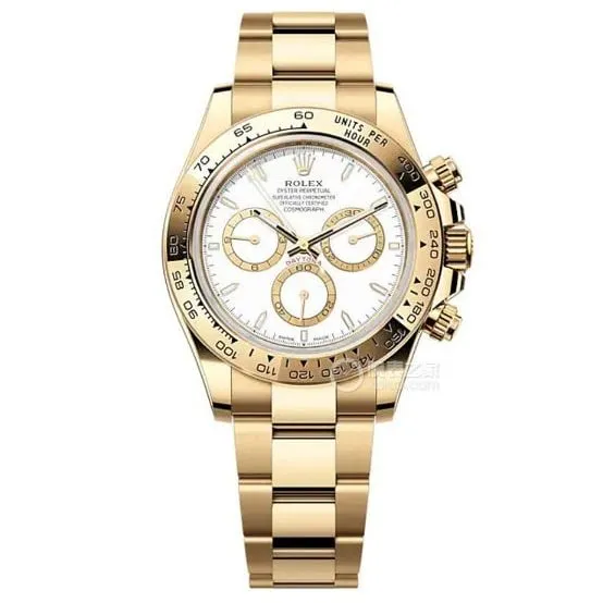 Clean FactoryRolexDaytona1:1top-tier replicawhite dial all gold steel bracelet model 126508caseback live photo
