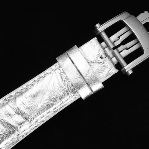 top-tier Girard-Perregaux watch tourbillon men's white dialleather strap fully automatic movement Golden Bridge series side view
