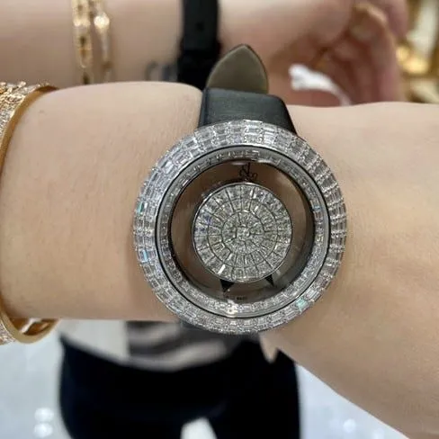top-tier Jack treasure watch women's black dial black belt quartzclasp picture