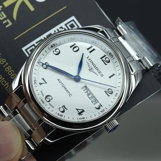 KLongines famous craftsman double calendar seagull 2836men's watch38.5