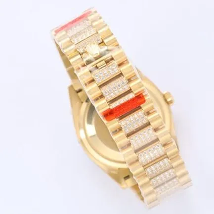 EW Factorytop-tier watch Rolex men's gold plate day displayDatejustautomatic movementsteel bracelet watch back cover picture