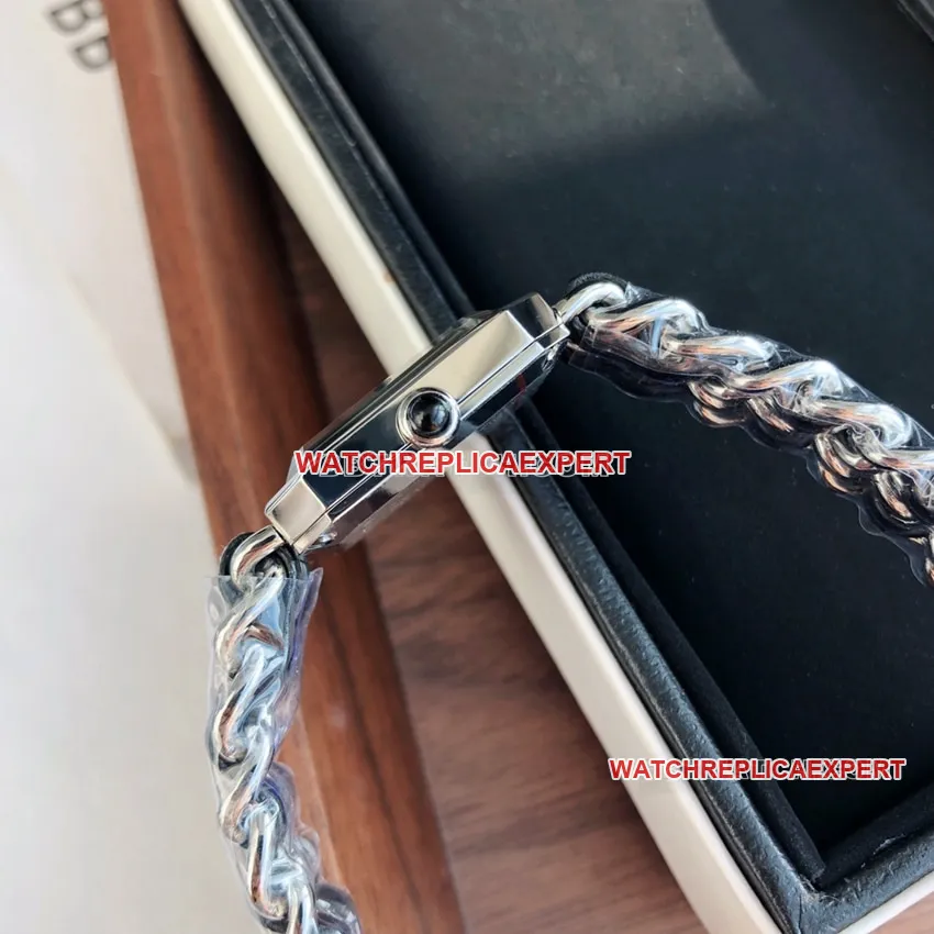 Chanel1:1top-tier black dial leather chain braceletletH0451front live photo