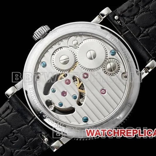 Breguet watch RMS factory classic white disk tourbillon mechanical belt model front real picture