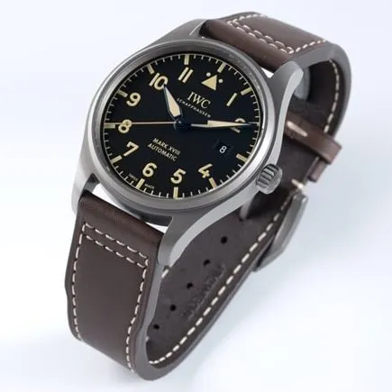 V7 factory wanguo top collectible watches men's black disk brown belt mark series mechanical belt watch buckle figure