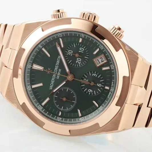 Vacheron Constantintop-tier watch green dial Zonghengsihai V3 upgraded version 41mm rubber strap white steel 3