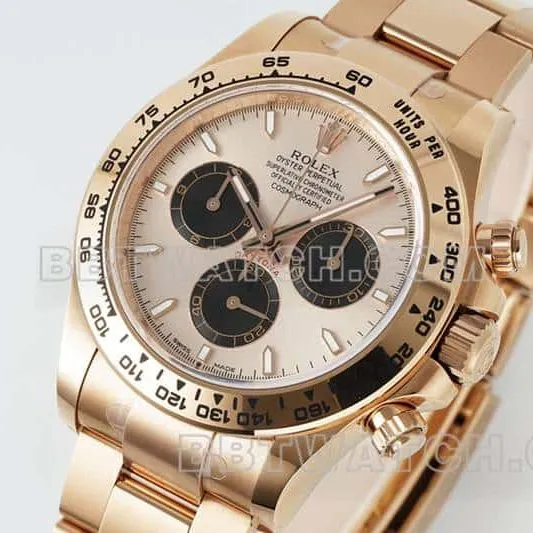 APS factory Rolex Daytonatop-tier 1:1high-quality pink disc rose goldsteel bracelet model 116505side live photo