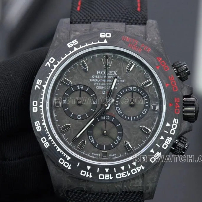 Rolex top collectible watches N Factory Daytona carbon fiber 4130 overall picture