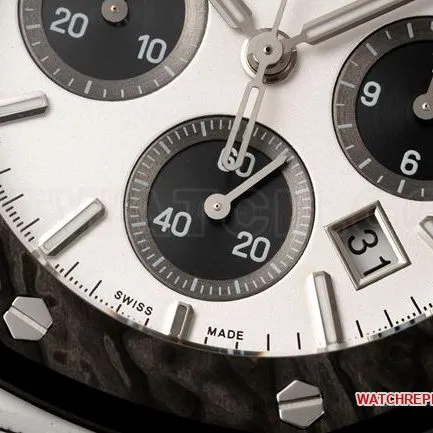 1:1replica watch Diw factory Royal OakAudemars Piguetwhite dialchronograph mechanical front live photo