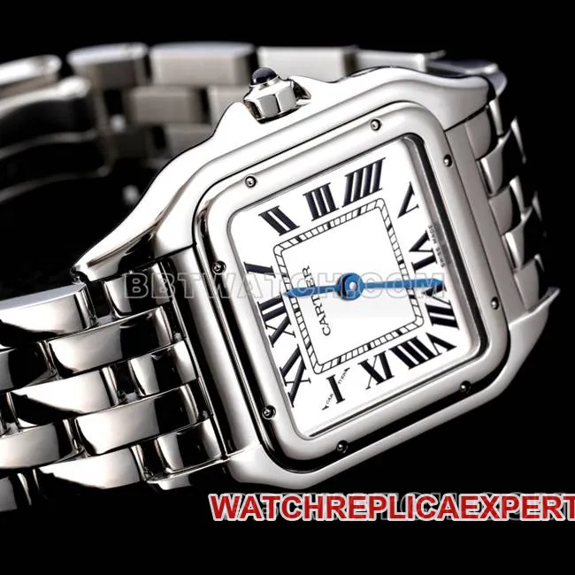 1:1replica watch BBa factory cheetah Cartierwhite dialsteel braceletquartzfront live photo
